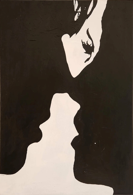 ArteDiAlina.com painting: First Kiss (da&nbsp;Catrame)